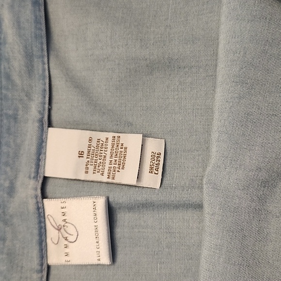 Emma James Ex Cond Pro Cleaned Light Blue Maxi Denim Skirt & Jacket, Large, $60 - Picture 14 of 16